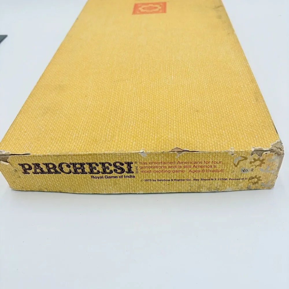 Vintage 1975 Selchow & Righter Parcheesi Board Game Vintage Complete